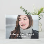 Kerst Winter Wonderland Feestdagenkaart (Staand voorkant)