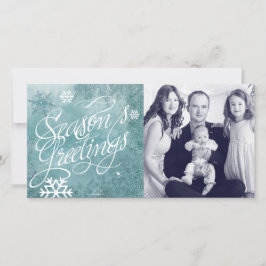 Kerst Winter Wonderland Vakantie Foto Kaart