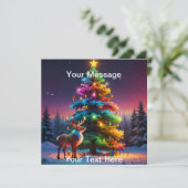 Kerst Winter Wonderland Vakantieseizoen (Staand voorkant)