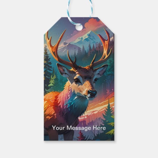 Kerst Winter Wonderland Vakantieseizoen Cadeaulabel (Voorkant)