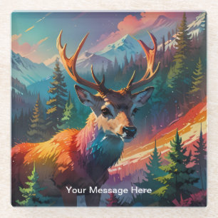 Kerst Winter Wonderland Vakantieseizoen Glazen Onderzetter