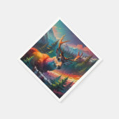 Kerst Winter Wonderland Vakantieseizoen Servet (Hoek)