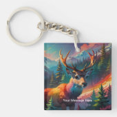 Kerst Winter Wonderland Vakantieseizoen Sleutelhanger (voorkant)