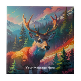 Kerst Winter Wonderland Vakantieseizoen Tegeltje