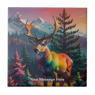 Kerst Winter Wonderland Vakantieseizoen Tegeltje