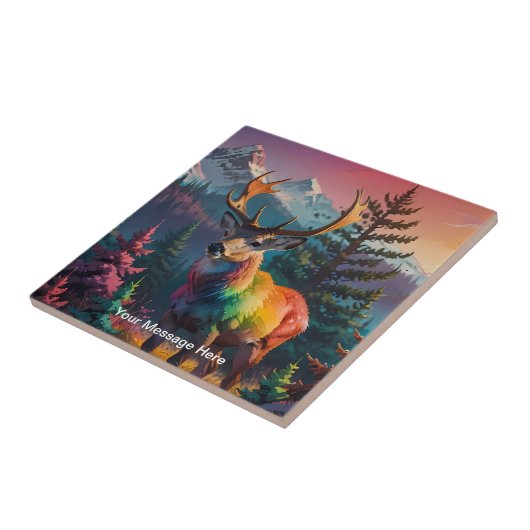 Kerst Winter Wonderland Vakantieseizoen Tegeltje (Zijkant)