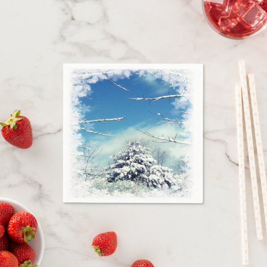 Kerst Winter Wonderland Wegwerp Servetten (Insitu)