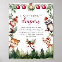 Kerst Winter Woodland Dieren