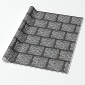 Kerst Winter Woordwolk Cadeaupapier (Uitgerold)