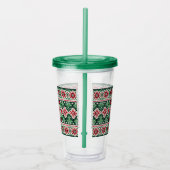 Kerst/Winterbeurs eiland rood & groen Acryl Drinkbeker (Rechts)