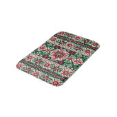 Kerst/Winterbeurs eiland rood & groen Badmat (Gekanteld)