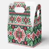 Kerst/Winterbeurs eiland rood & groen Bedankdoosjes (Geopend)