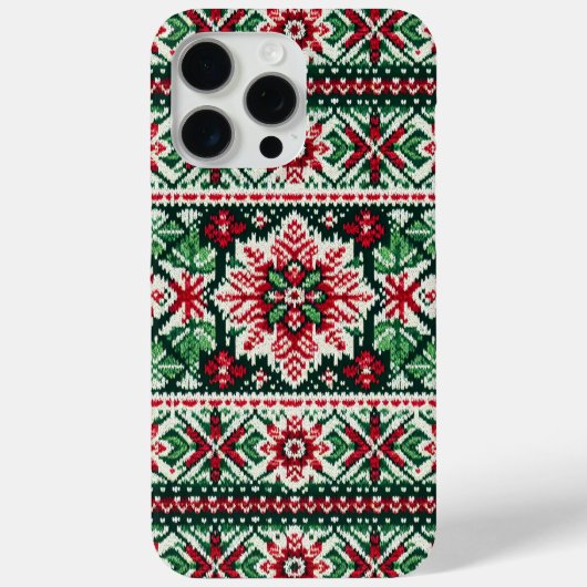 Kerst/Winterbeurs eiland rood & groen Case-Mate iPhone Case (Achterkant)