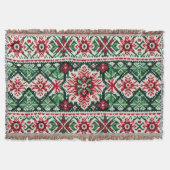 Kerst/Winterbeurs eiland rood & groen Deken (Voorkant)