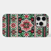 Kerst/Winterbeurs eiland rood & groen iPhone Hoesje (Achterkant horizontaal)
