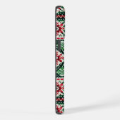 Kerst/Winterbeurs eiland rood & groen iPhone Hoesje (Rechterkant)