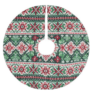 Kerst/Winterbeurs eiland rood & groen Kerstboom Rok