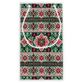 Kerst/Winterbeurs eiland rood & groen Klein Cadeauzakje (Achterkant)