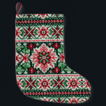 Kerst/Winterbeurs eiland rood & groen Kleine Kerstsok<br><div class="desc">klassiek</div>