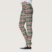 Kerst/Winterbeurs eiland rood & groen Leggings (Links)
