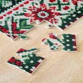 Kerst/Winterbeurs eiland rood & groen Legpuzzel (Zijkant)
