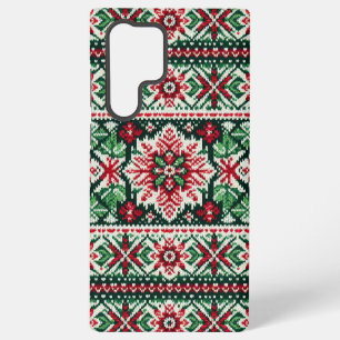 Kerst/Winterbeurs eiland rood & groen Samsung Galaxy Hoesje