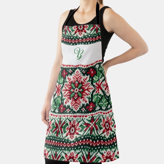 Kerst/Winterbeurs eiland rood & groen Schort (Insitu)