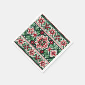 Kerst/Winterbeurs eiland rood & groen Servet (Hoek)