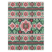 Kerst/Winterbeurs eiland rood & groen Tafelkleed (Voorkant)