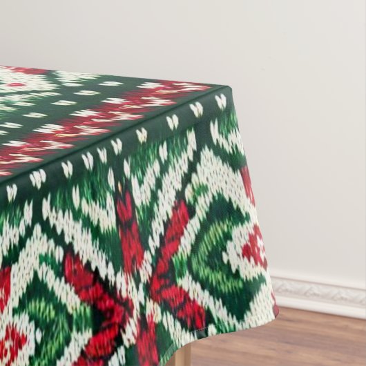 Kerst/Winterbeurs eiland rood & groen Tafelkleed (Voorbeeld)