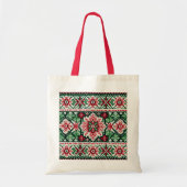 Kerst/Winterbeurs eiland rood & groen Tote Bag (Voorkant)