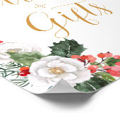 Kerst Winterkaarten en -cadeaus Bruidsdouche Poster (Hoek)