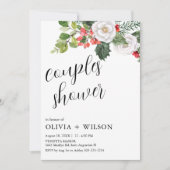 Kerst Winterkoppels Douche Kaart (Voorkant)