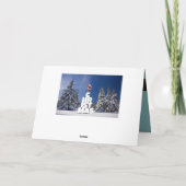 Kerst winterlandschap kaart (Achterkant)