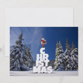 Kerst winterlandschap kaart (Voorkant / Achterkant)