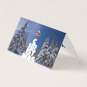 Kerst winterlandschap kaart (Achterkant)