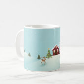 Kerst Winterlandschap Koffiemok (Voorkant links)