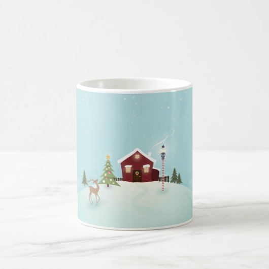 Kerst Winterlandschap Koffiemok (Center)