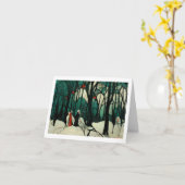 Kerst-winterlandschap-vouwkaart 01 kaart (Gele Bloem)