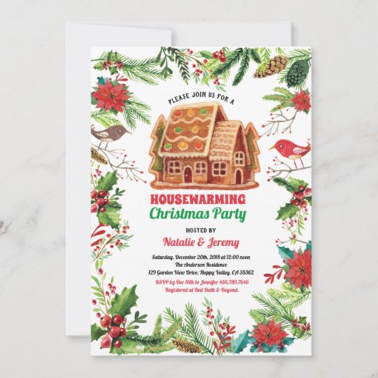 Kerst: winterthema kaart (Voorkant)