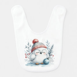 Kerst Winteruil Baby Bijter Slabbetje