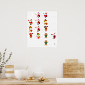 kerst wiskunde grappig poster (Keuken)