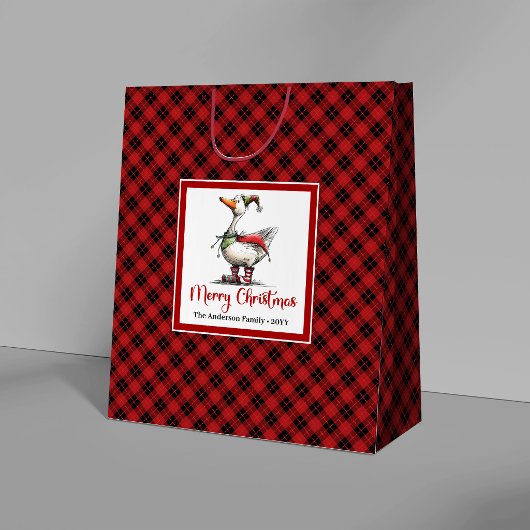 Kerst Wispelturige Gans Grappige Speelse Cadeautas