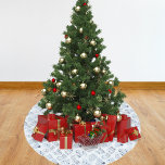Kerst wit blauw gebreide winter draag kerstboom rok<br><div class="desc">Witte achtergrond met een blauw patroontje van gebreide wanten,  sokken en balustrades.</div>