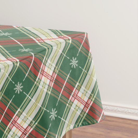 Kerst wit en groen met rood tafelkleed (Voorbeeld)