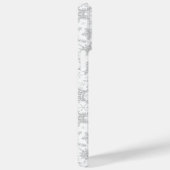 Kerst Wit en Zilver Grijs Sneeuwvlokken Case-Mate iPhone Case (Achterkant / Rechts)