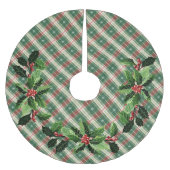 Kerst wit geplakt met groen en rood kerstboom rok (Voorkant)