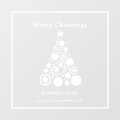 Kerst Wit Kerstboom Raam Decoratie Raamsticker (Vel)