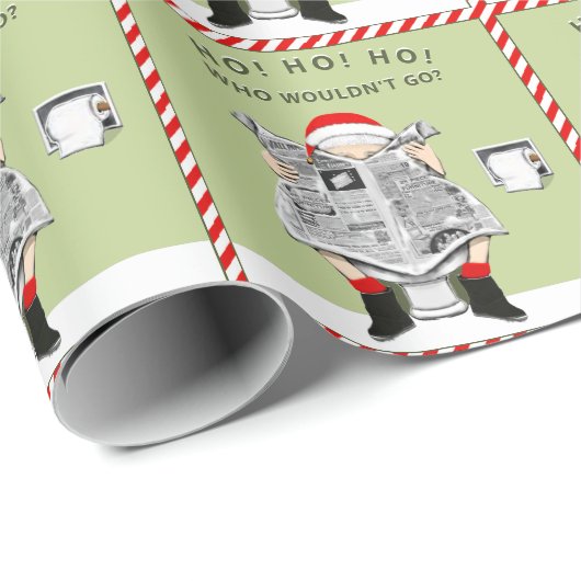Kerst Wit-Olifant Feest Cadeaupapier (Rol Hoek)