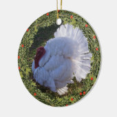 Kerst Wit Turkije Tom Keramisch Ornament (Links)